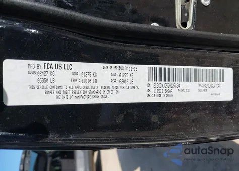 2016 Dodge Charger Sxt from USA, damaged, VIN 2C3CDXJG5GH127634